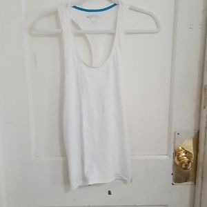 White workout tank top